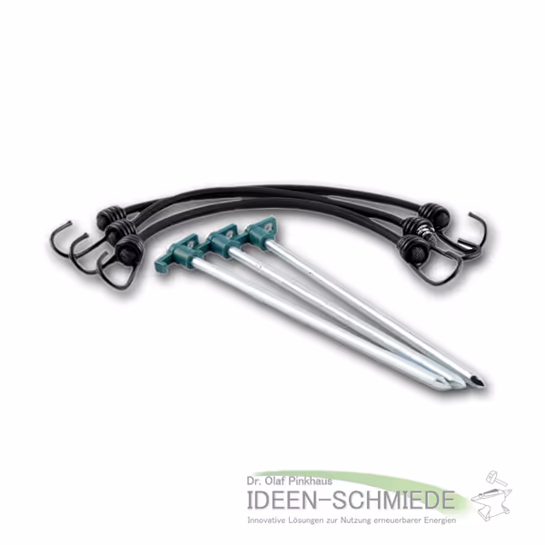 Erdnägel und Gummispanner