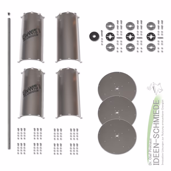 ElvWiS III ALUMINIUM Hybrid Rotor Bauteile