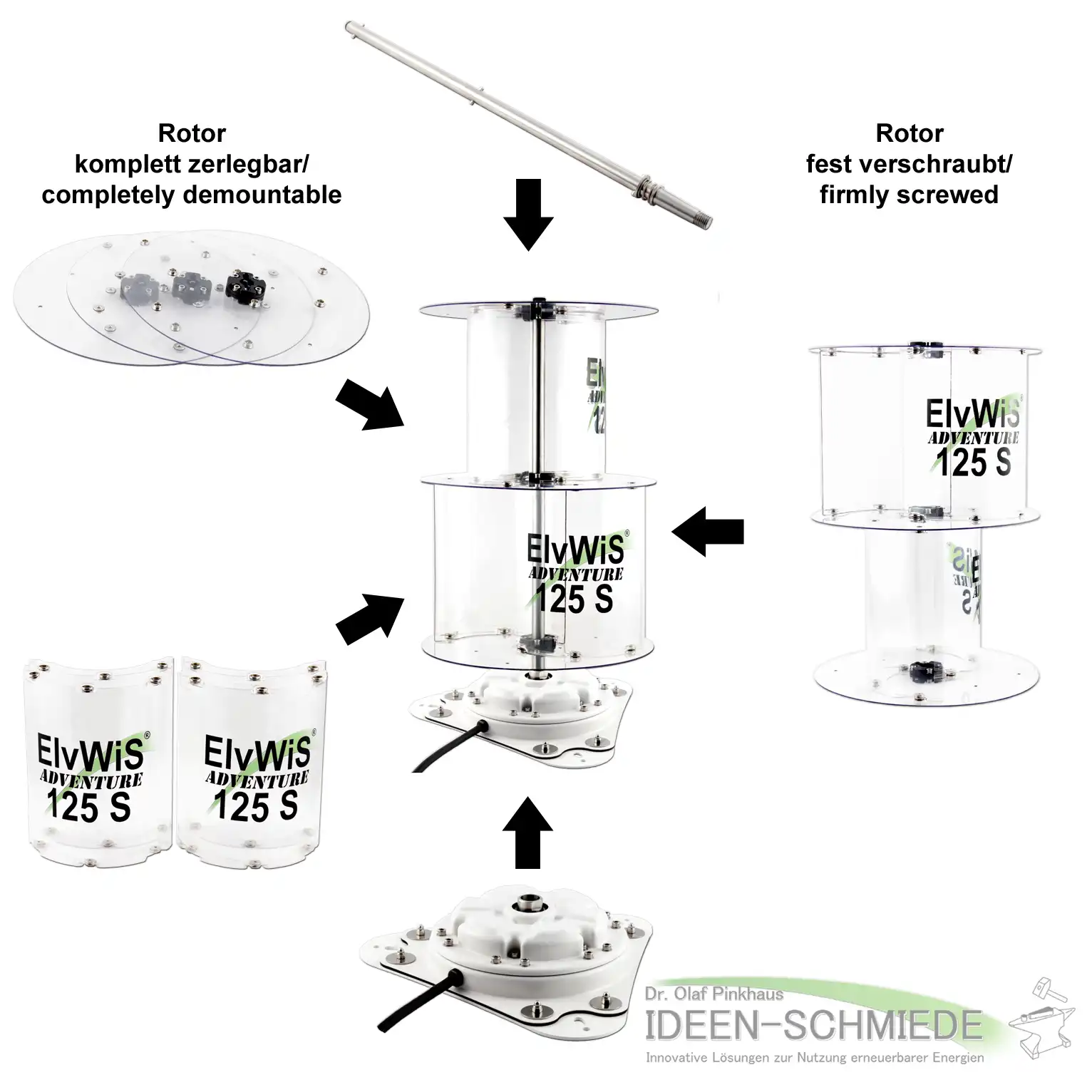 ElvWiS ADVENTURE 125S Stationary Varianten