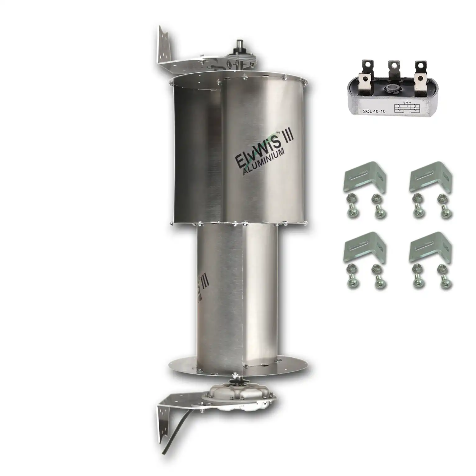 ElvWiS III ALUMINIUM-Hybrid Windturbine mit Generator, Halterung, Gleichrichter unElvWiS II ALUMINIUM-Hybrid Windturbine mit Generator, Halterung, Gleichrichter und Verstärkungswinkelnd Verstärkungswinkeln ElvWiS III ALUMINIUM-Hybrid Windturbine mit Generator, Halterung, Gleichrichter unElvWiS II ALUMINIUM-Hybrid Windturbine mit Generator, Halterung, Gleichrichter und Verstärkungswinkelnd Verstärkungswinkeln