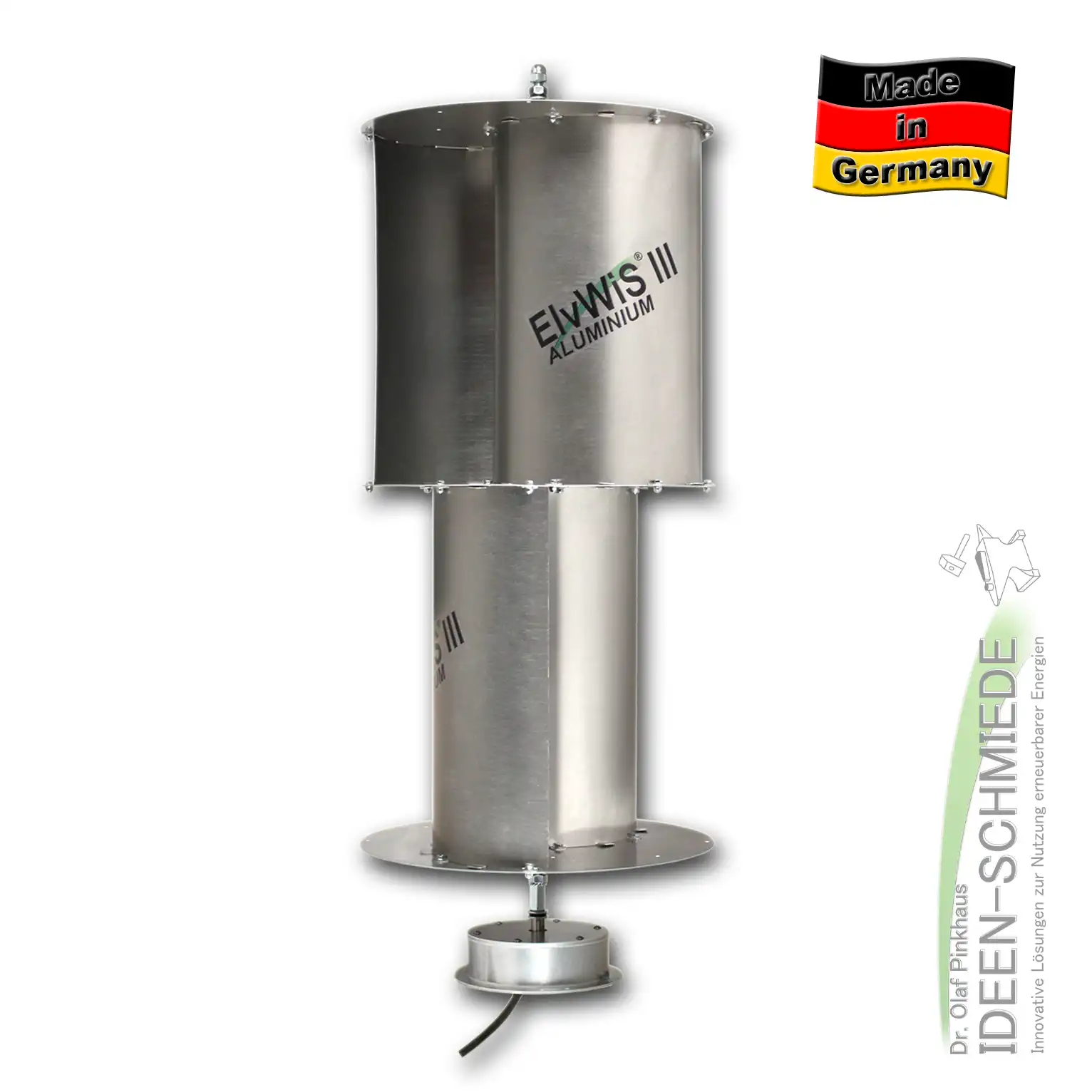 ElvWiS III ALUMINIUM Windturbine mit Generator ElvWiS III ALUMINIUM Windturbine mit Generator
