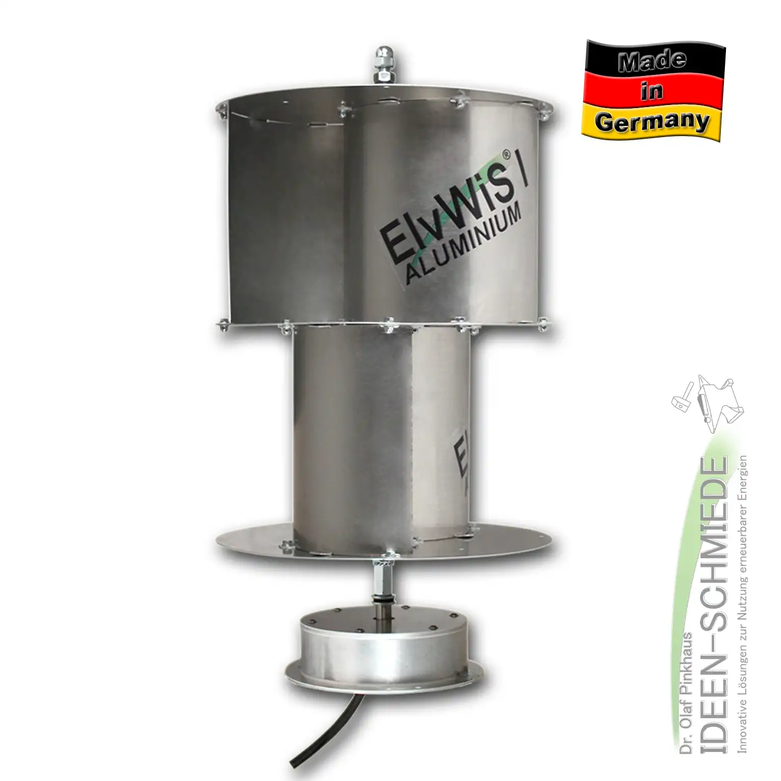 ElvWiS I ALUMINIUM Windturbine mit Generator ElvWiS I ALUMINIUM Windturbine mit Generator